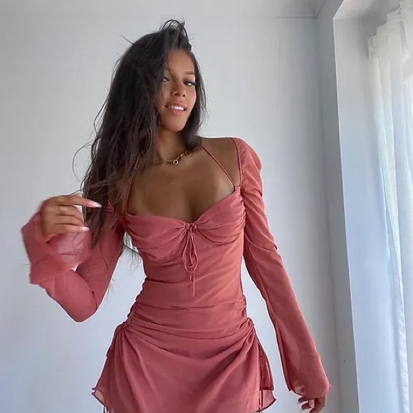 House of CB Dresses & Skirts - House of CB Baby Mini Dress in Rose